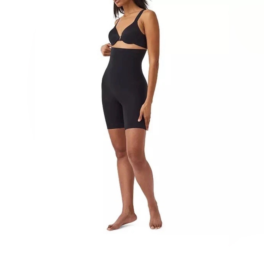 SPANX Black High-Waisted Shapewear Shorts